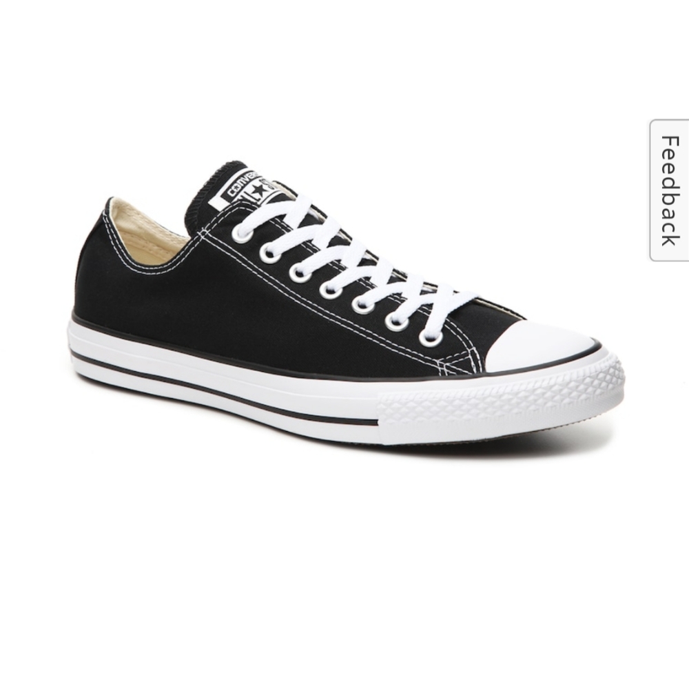 Converse Chuck Taylor All Star Sneakers, Black & White, mens 11, women 13